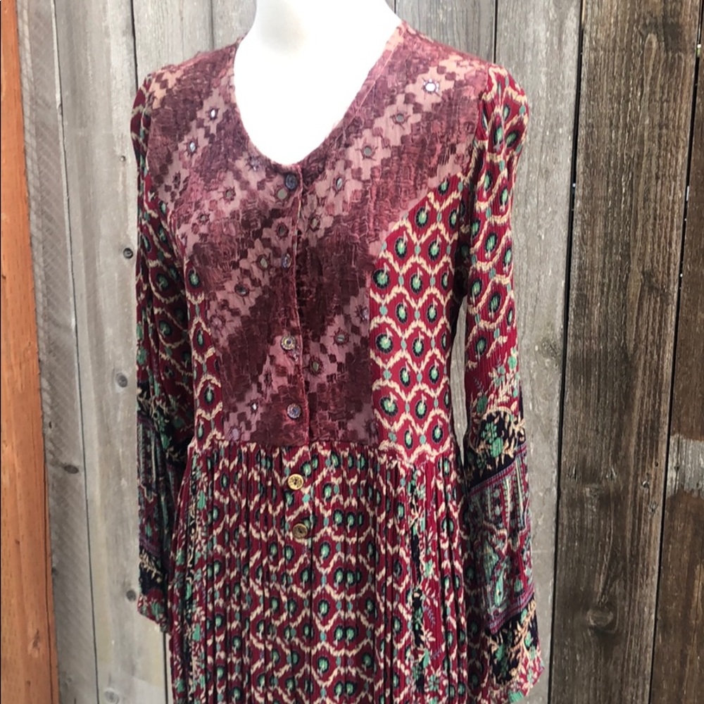 Vintage Boho Festival Dress Caftan